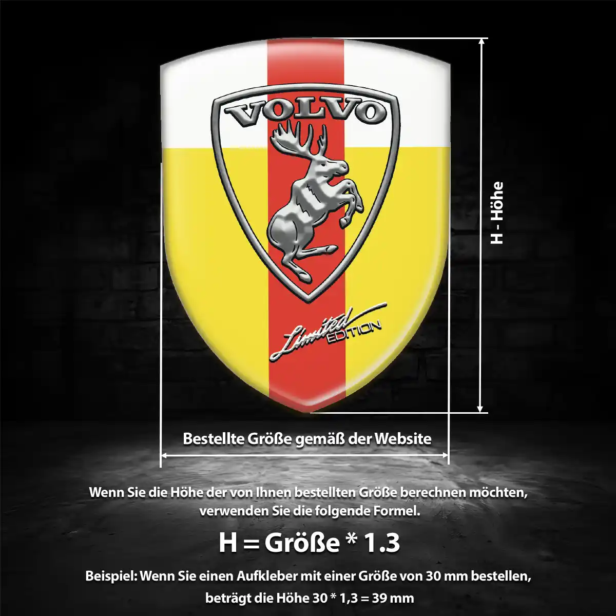 Volvo Aufkleber Emblem Anspruchsvolles Design