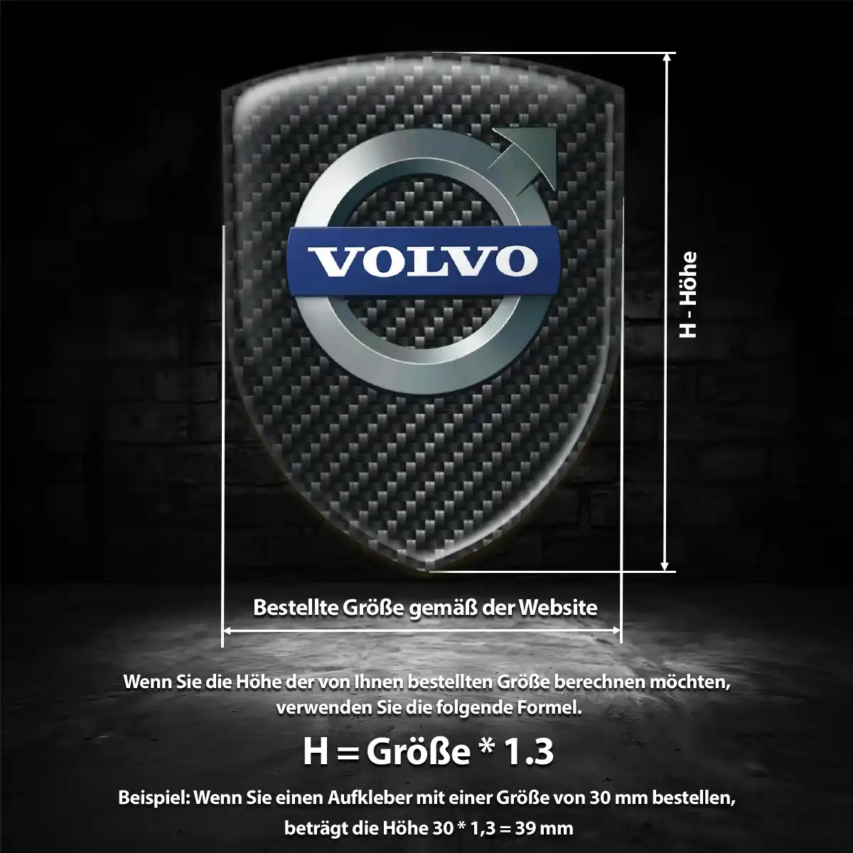 Volvo Aufkleber Emblem Auto Ausdrucksstarkes Design