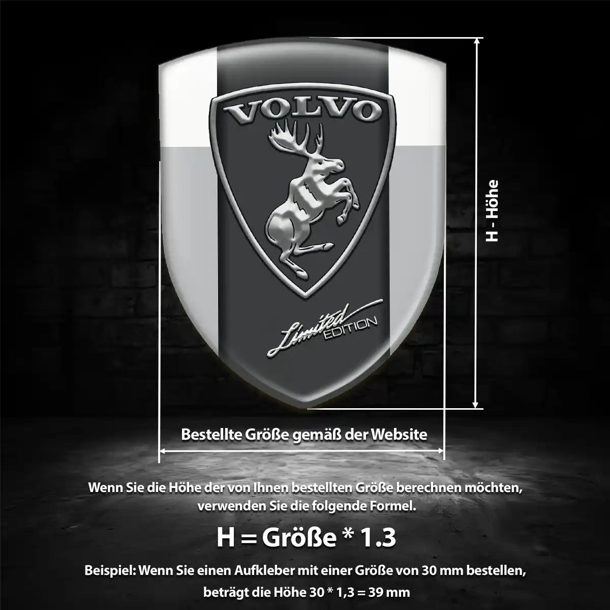 Volvo Aufkleber Emblem Auto Hohe Qualität