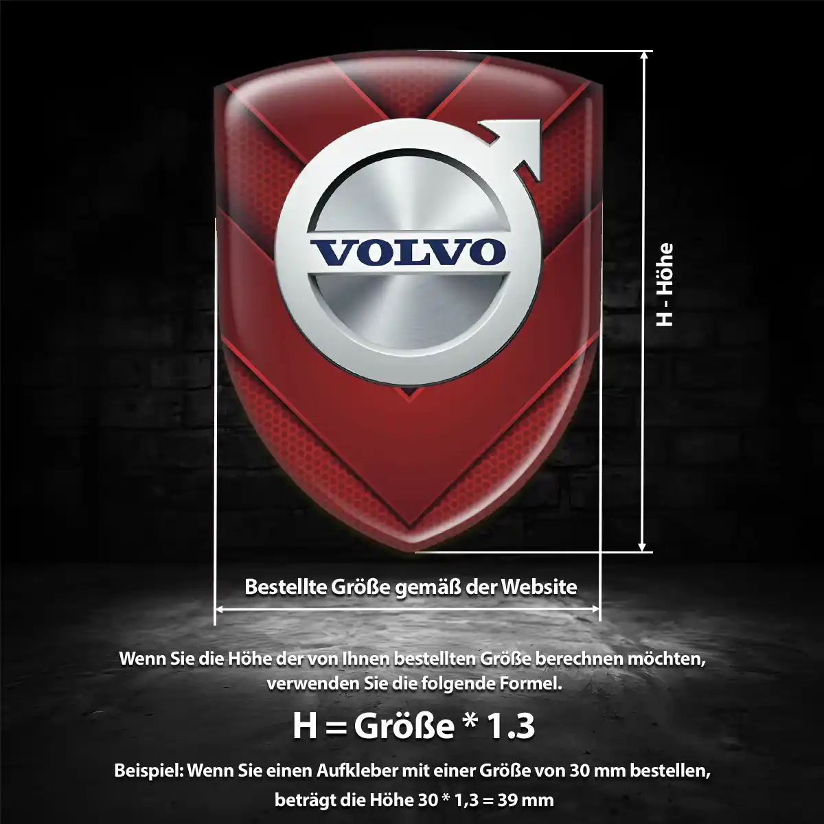 Volvo Aufkleber Emblem Auto Limitierte Auflage