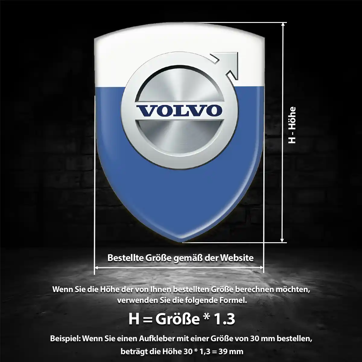 Volvo Aufkleber Emblem Auto Luxus-Edition