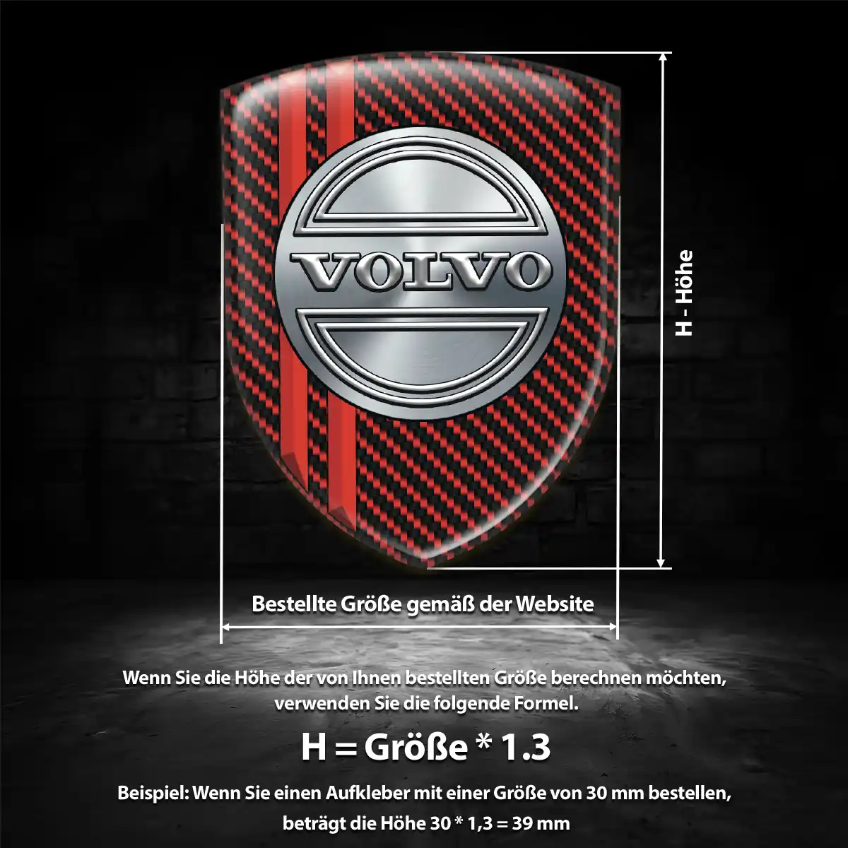 Volvo Aufkleber Emblem Auto Tuningfahrzeug