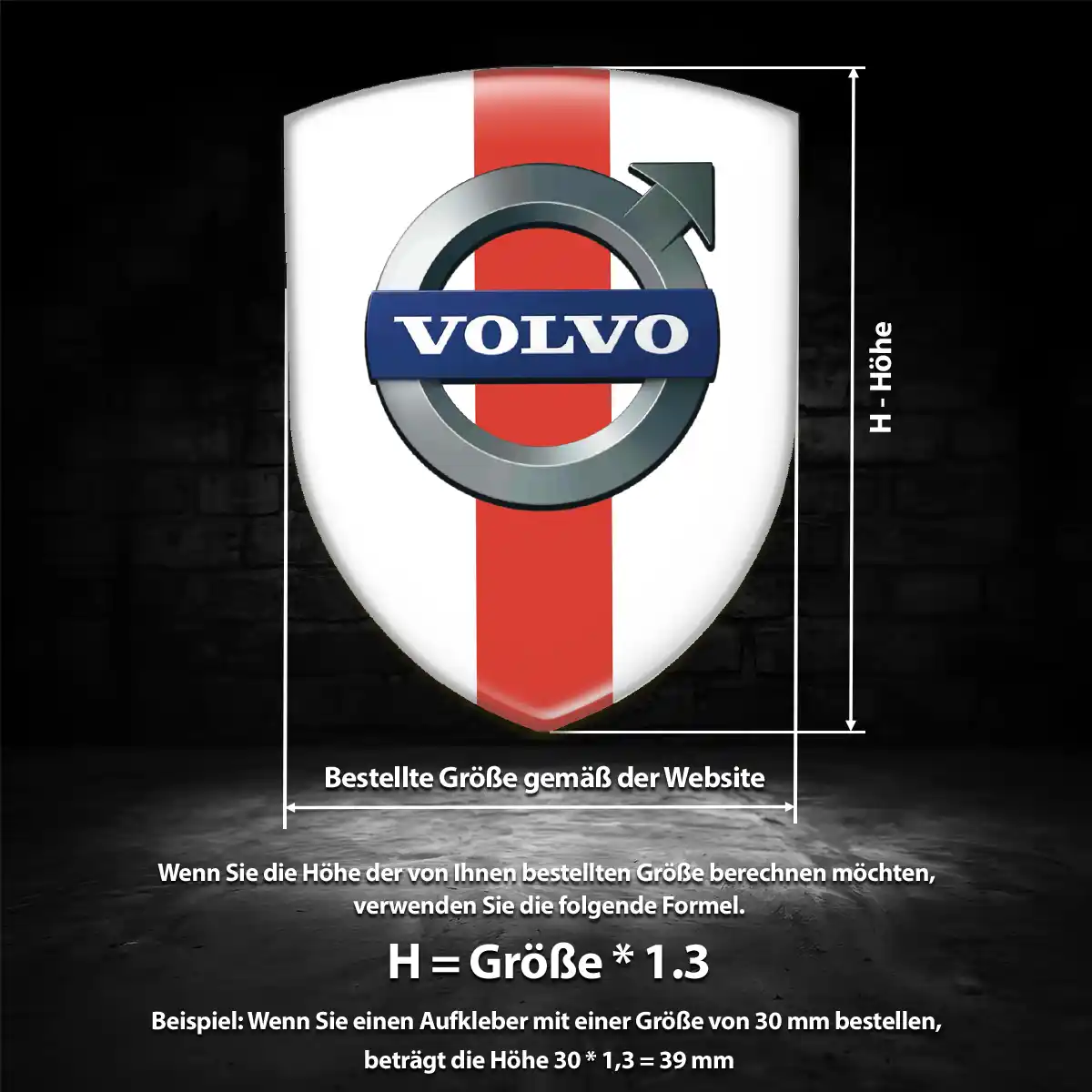 Volvo Aufkleber Emblem Elegantes Design