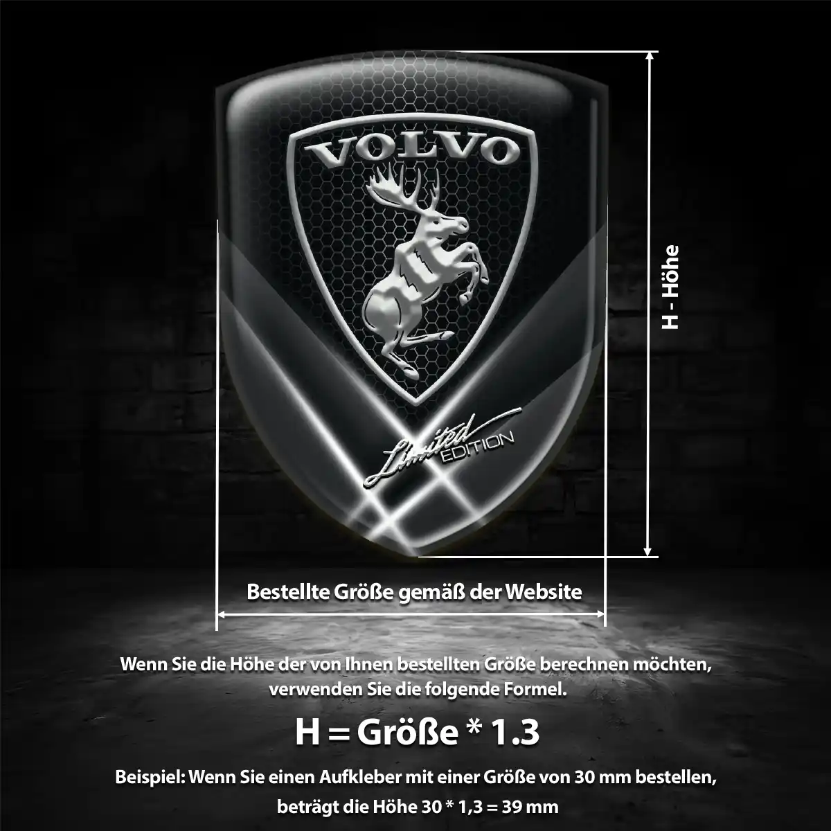 Volvo Aufkleber Emblem Exterieurdesign