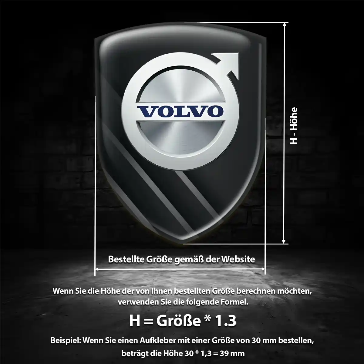 Volvo Aufkleber Emblem Modernes Design