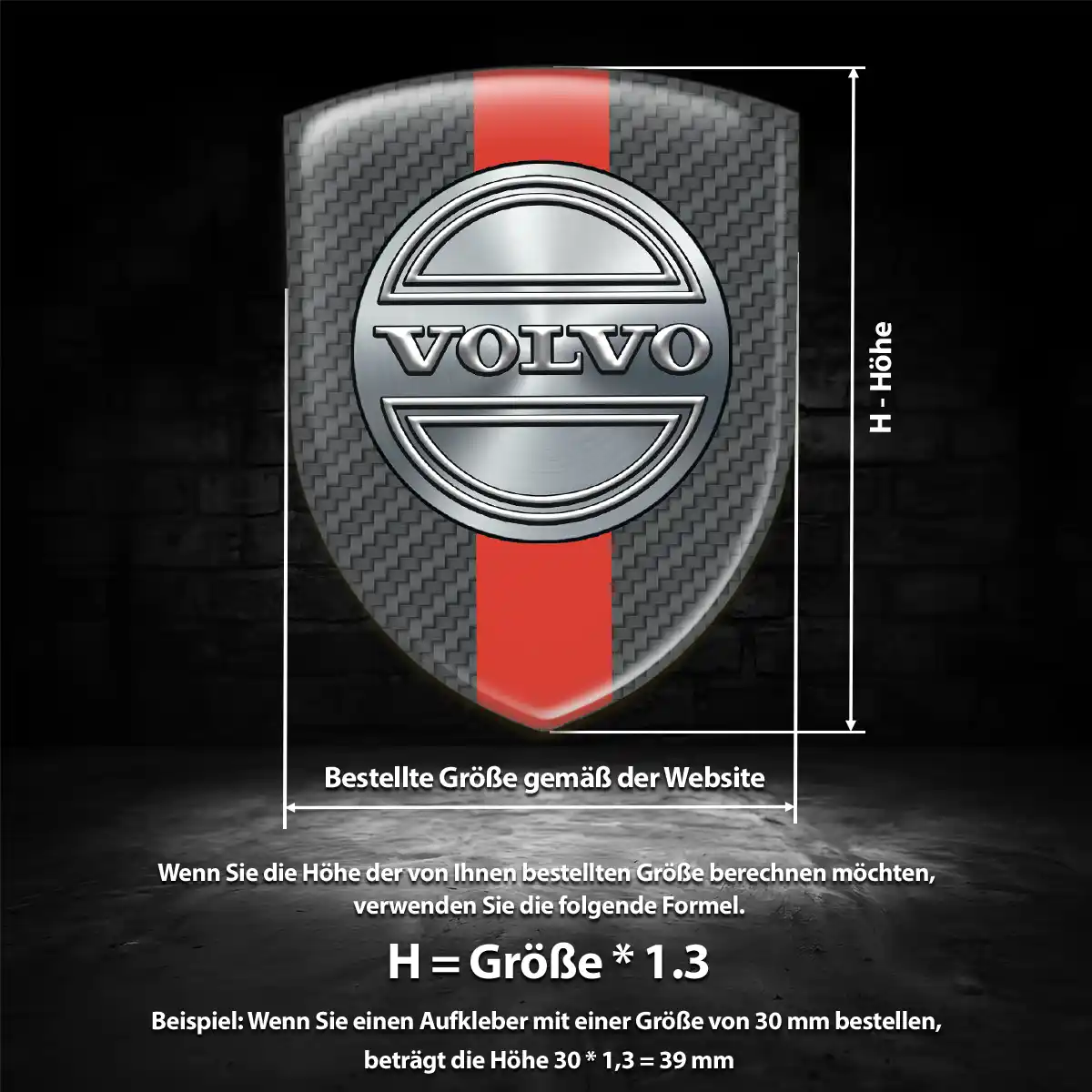 Volvo Aufkleber Emblem Stilvolles Design