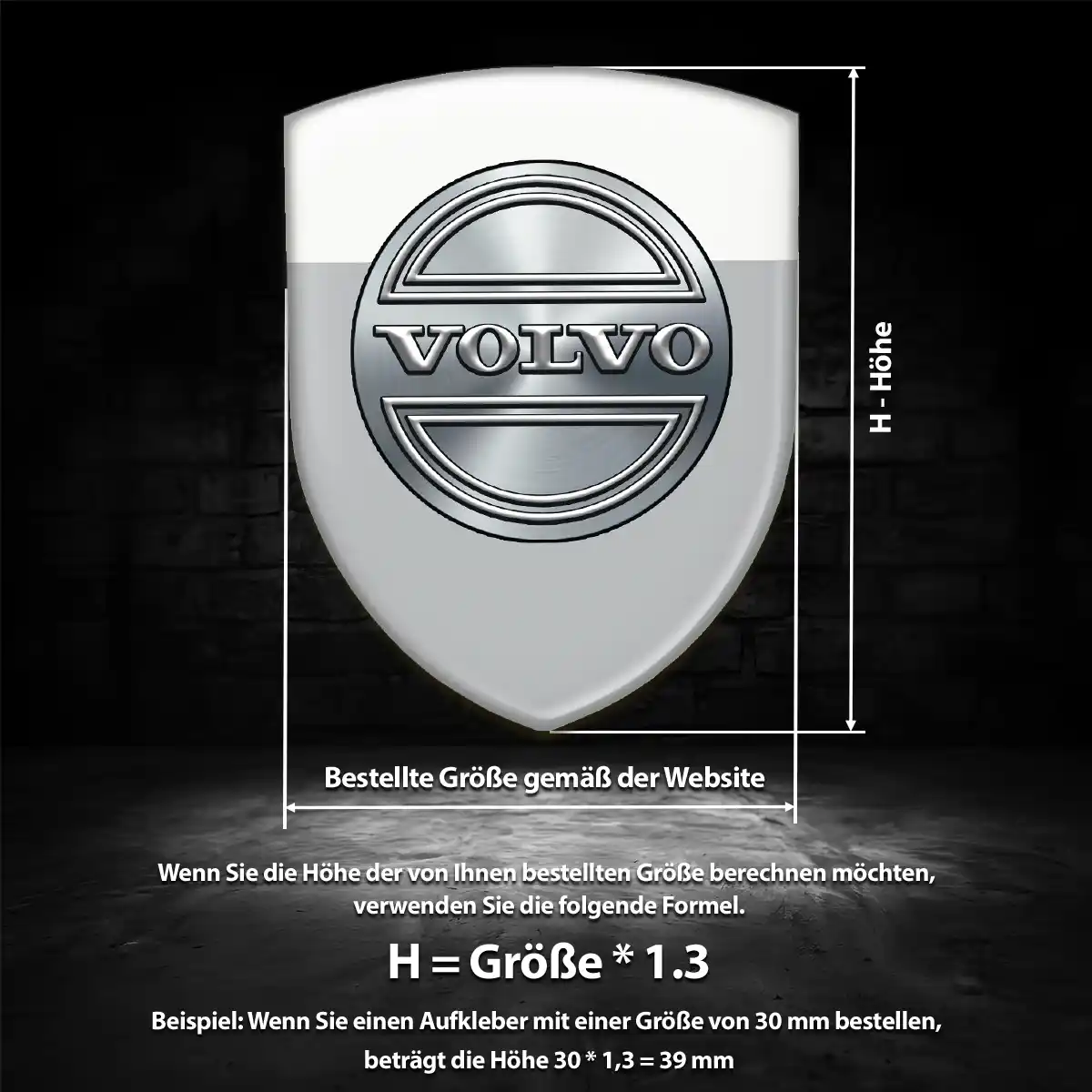 Volvo Aufkleber Emblem Wappen Anspruchsvolles Design