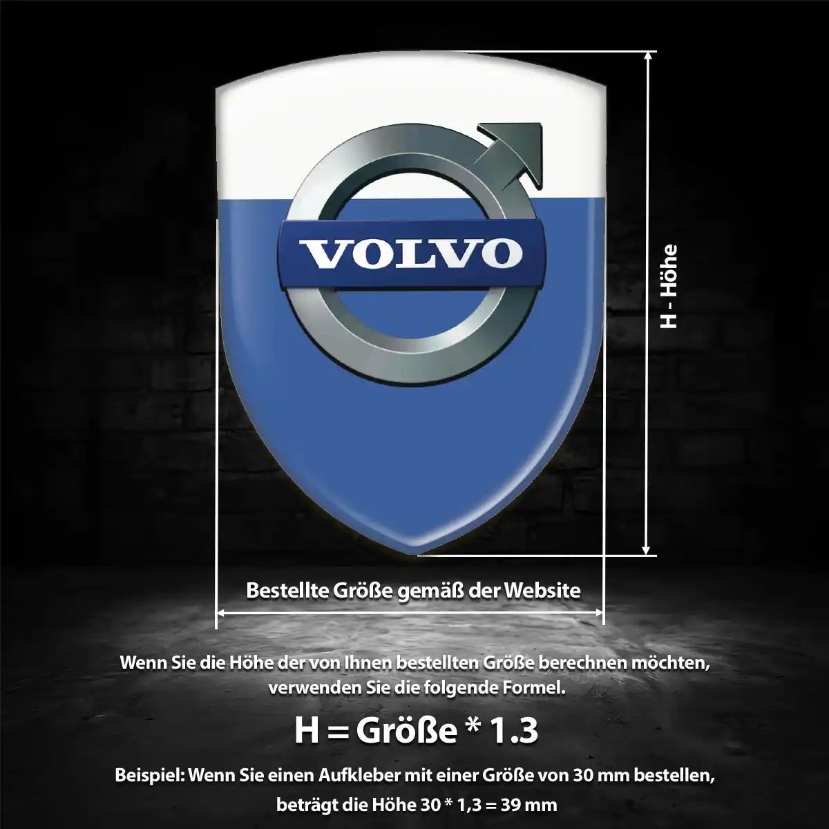 Volvo Aufkleber Emblem Wappen Auto Elegantes Design
