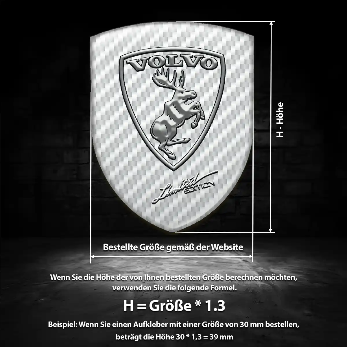 Volvo Aufkleber Emblem Wappen Auto Exterieurdesign