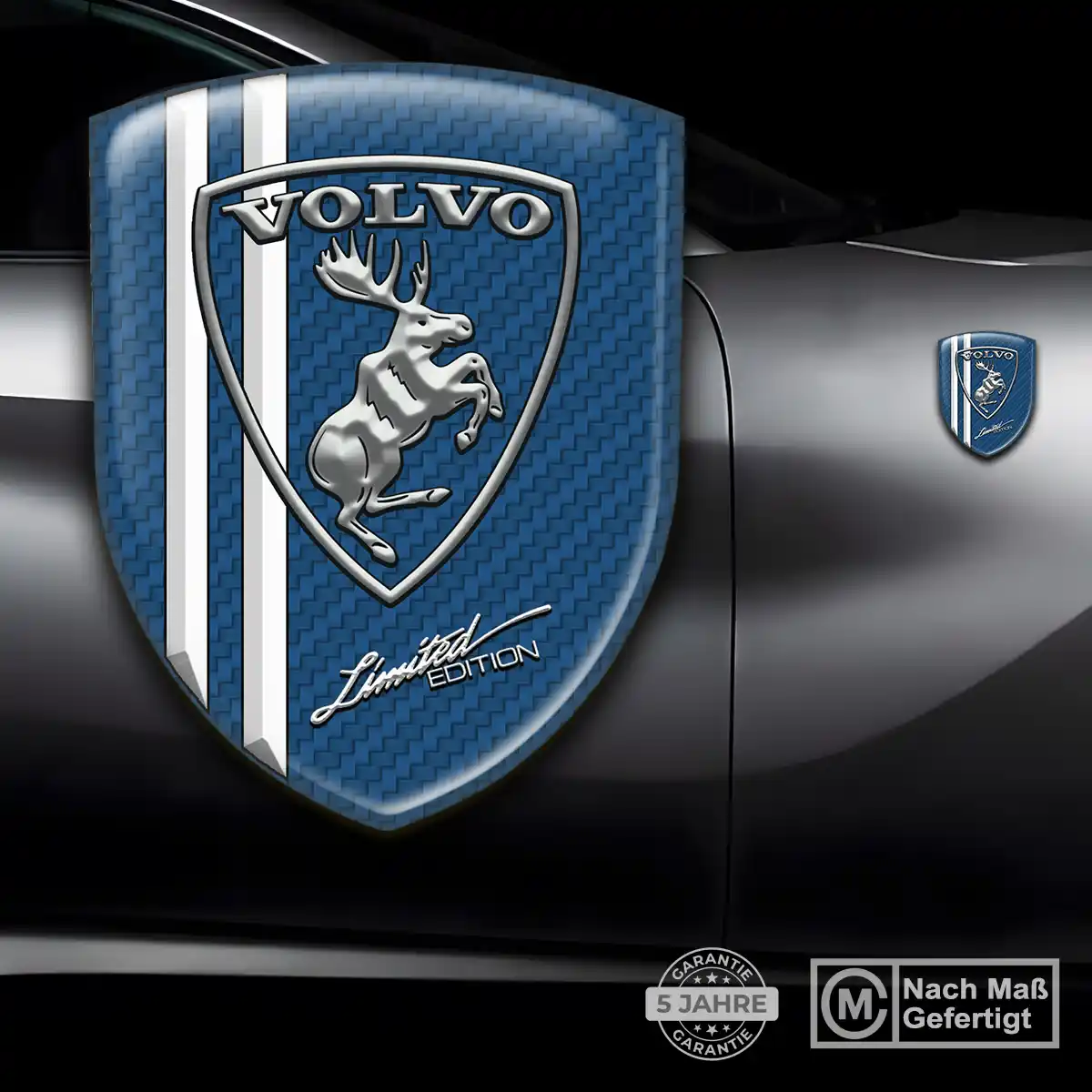 Volvo Aufkleber Emblem Wappen Auto Premium-Edition