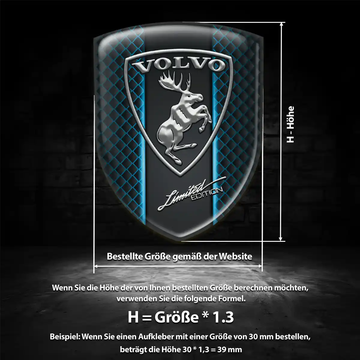 Volvo Aufkleber Emblem Wappen Auto Stilvolles Design