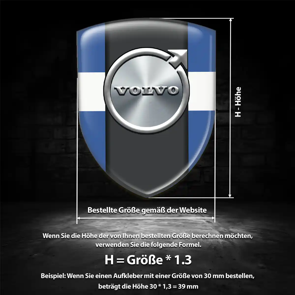 Volvo Aufkleber Emblem Wappen Limitierte Auflage
