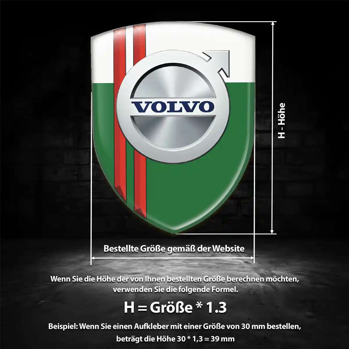 Volvo Aufkleber Embleme Silikon Ausdrucksstarkes Design