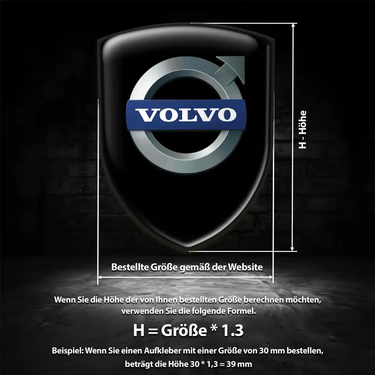 Volvo Aufkleber Embleme Silikon Auto Hohe Qualität