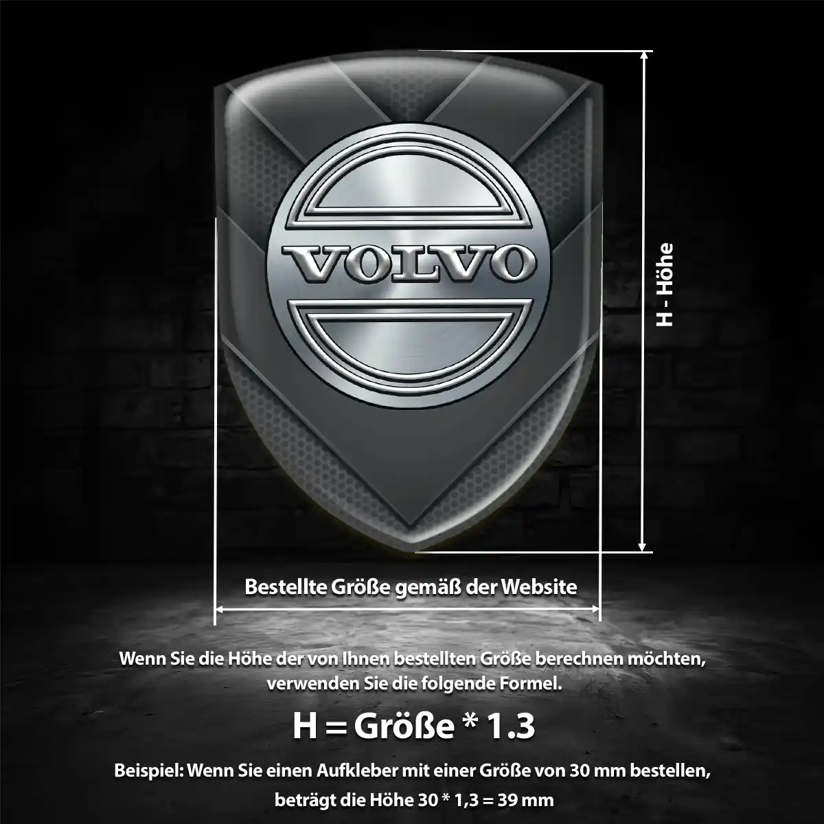 Volvo Aufkleber Embleme Silikon Auto Interieurdesign