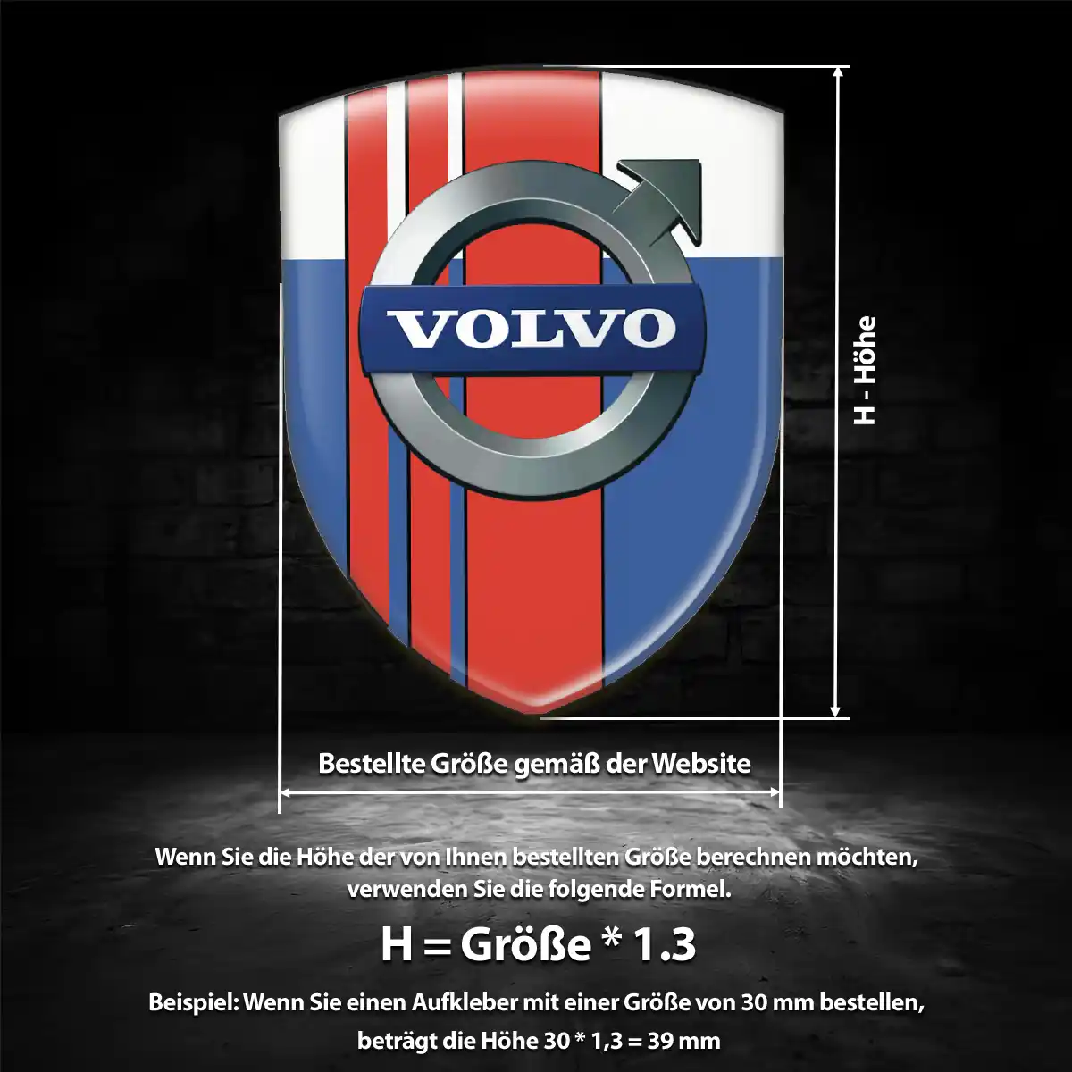 Volvo Aufkleber Embleme Silikon Auto Luxus-Edition