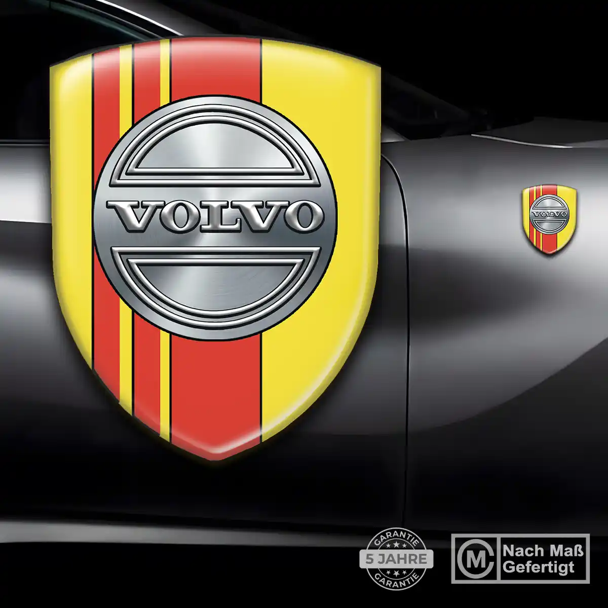 Volvo Aufkleber Embleme Silikon Edles Design