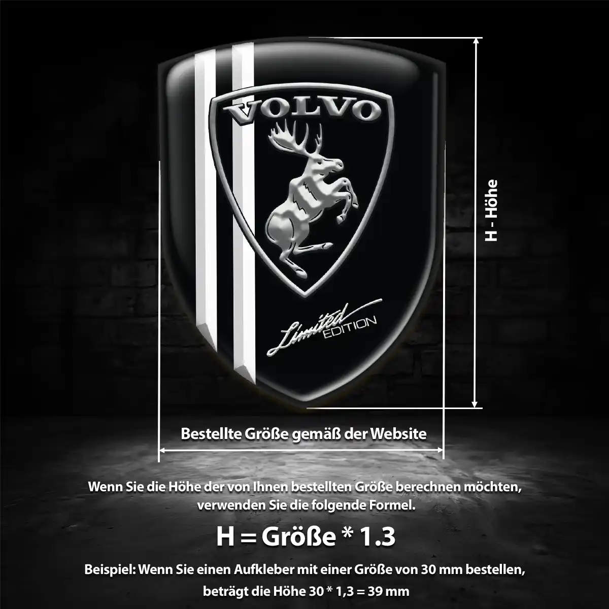 Volvo Aufkleber Embleme Silikon Hohe Qualität