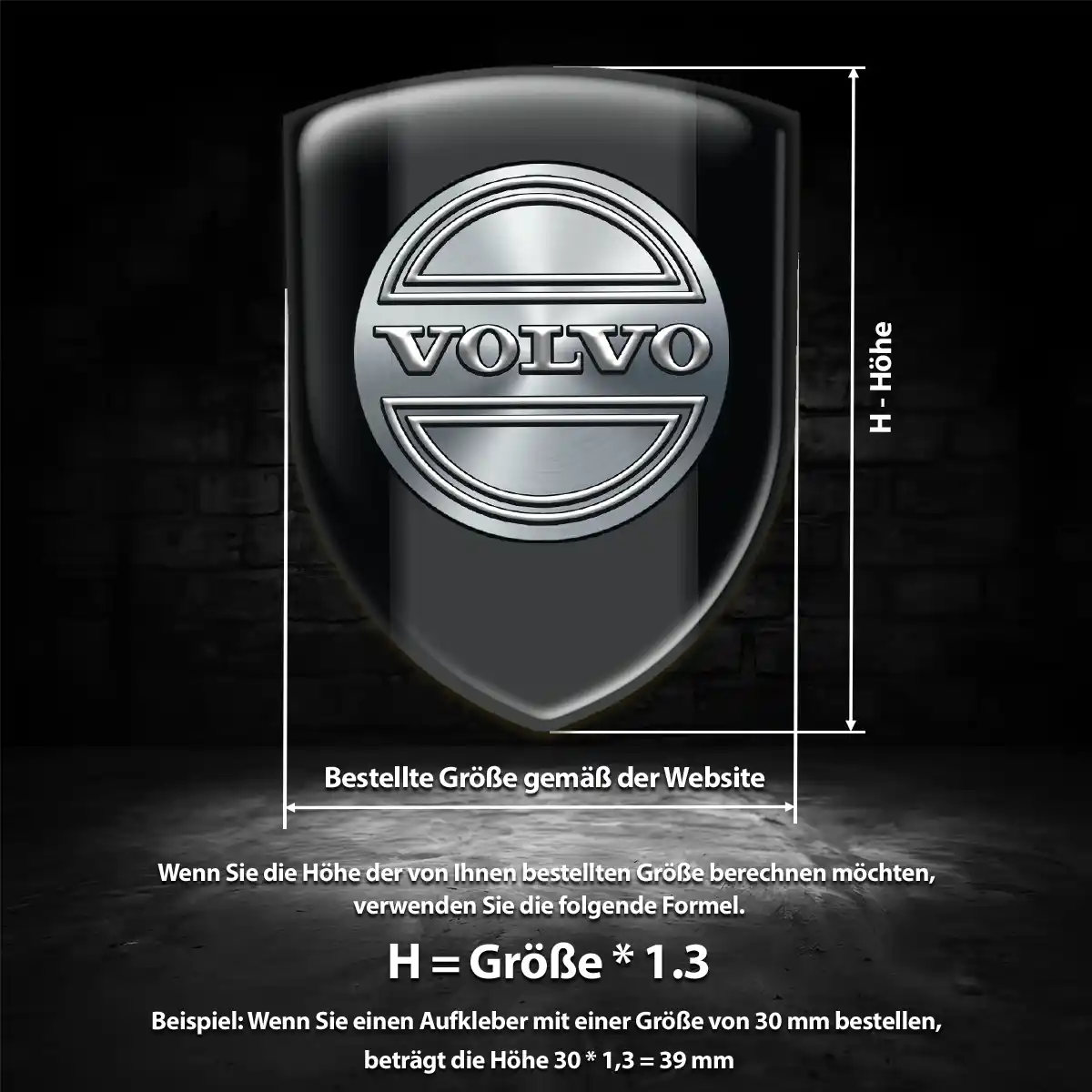 Volvo Aufkleber Embleme Silikon Limitierte Auflage