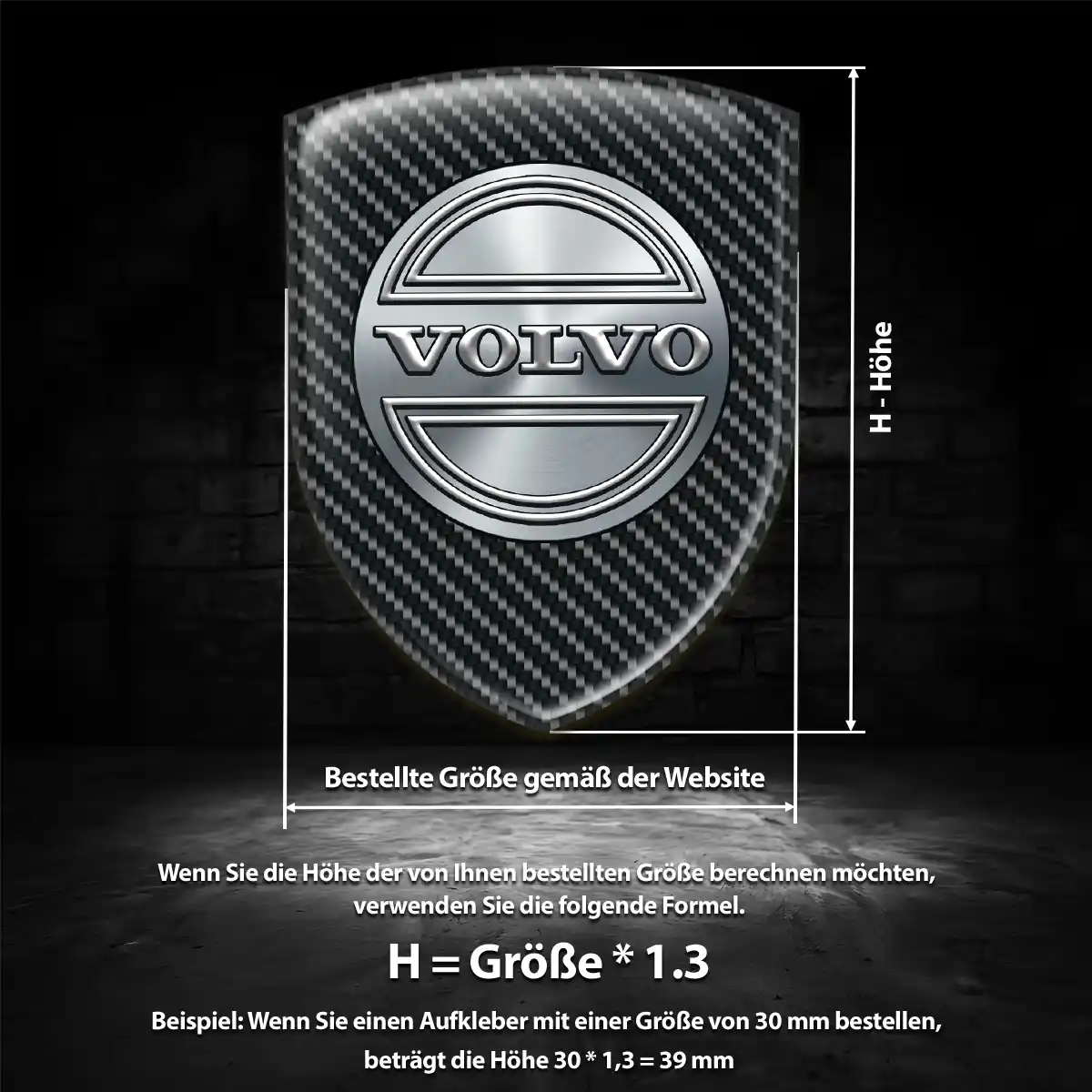 Volvo Aufkleber Erstklassige Qualität