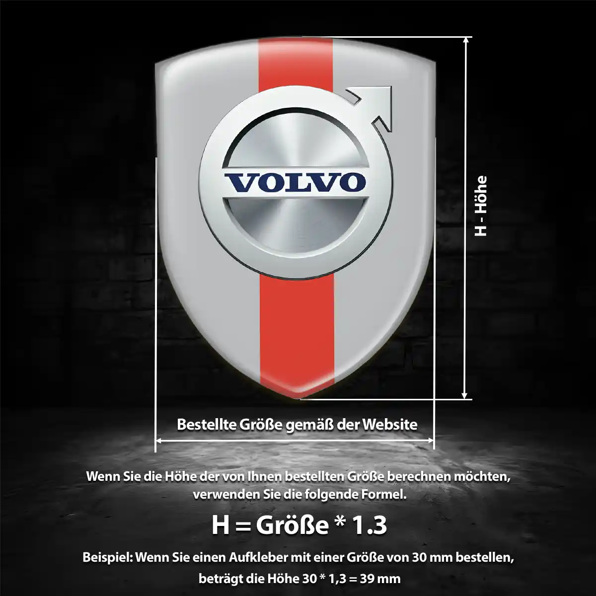 Volvo Aufkleber Premiumqualität