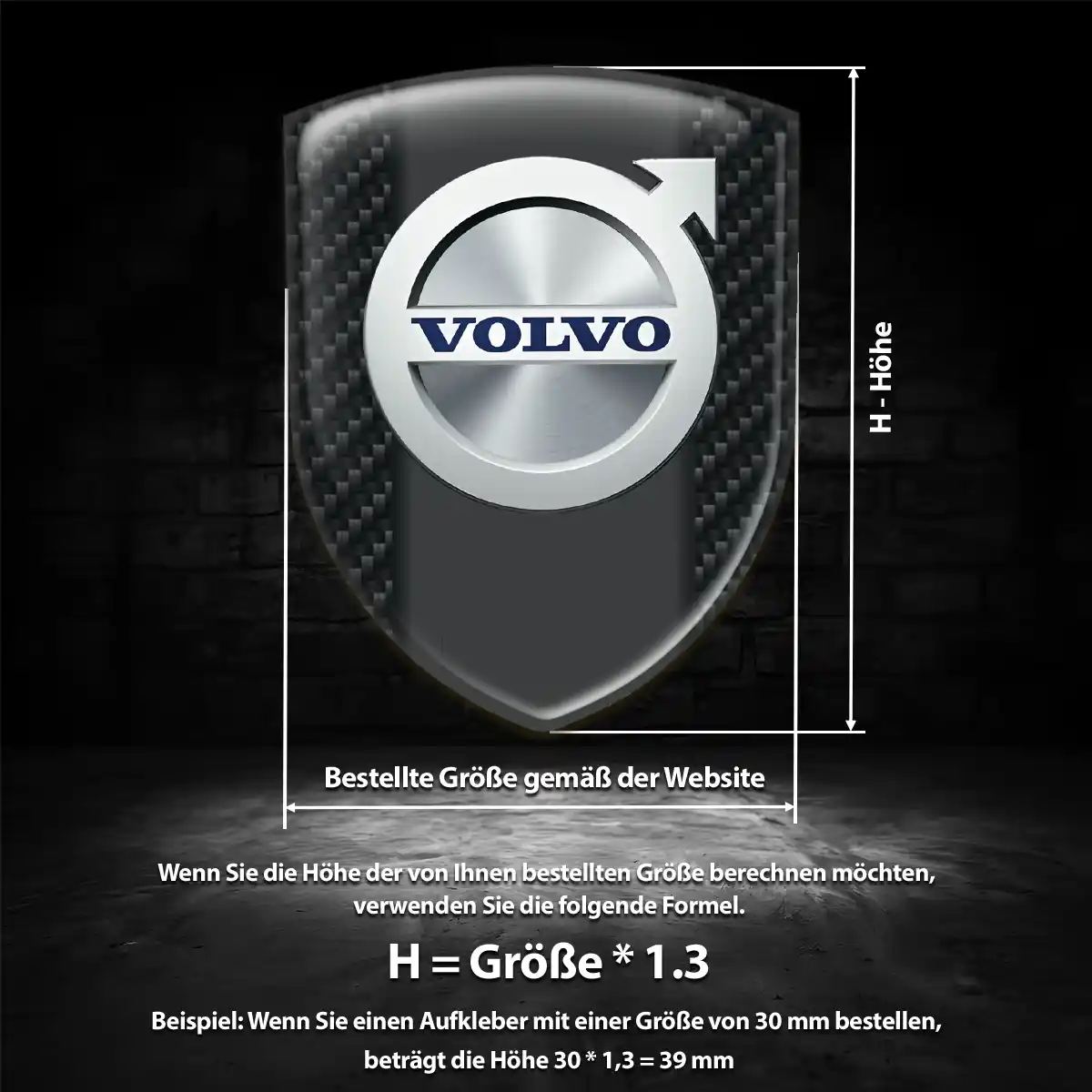 Volvo Aufkleber Silikon Embleme Auto Exterieurdesign