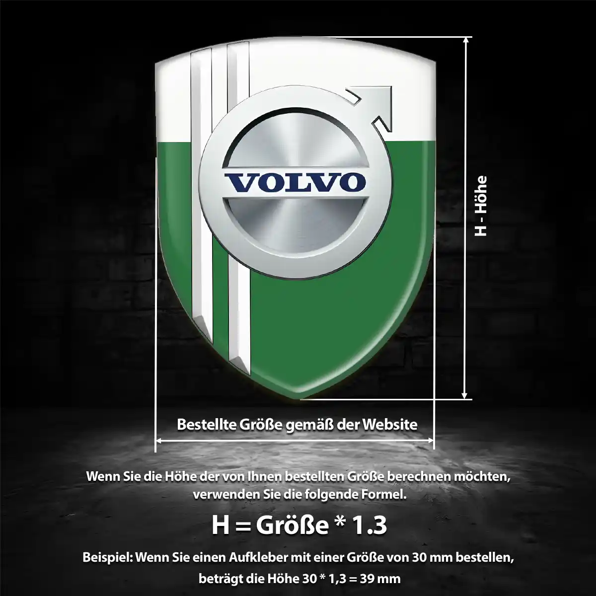 Volvo Aufkleber Silikon Embleme Auto Hohe Qualität