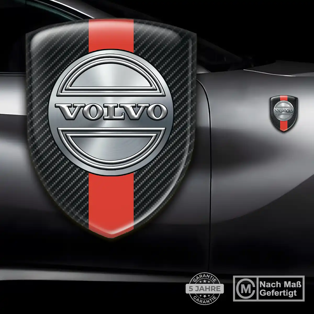 Volvo Aufkleber Silikon Embleme Auto Tuningfahrzeug