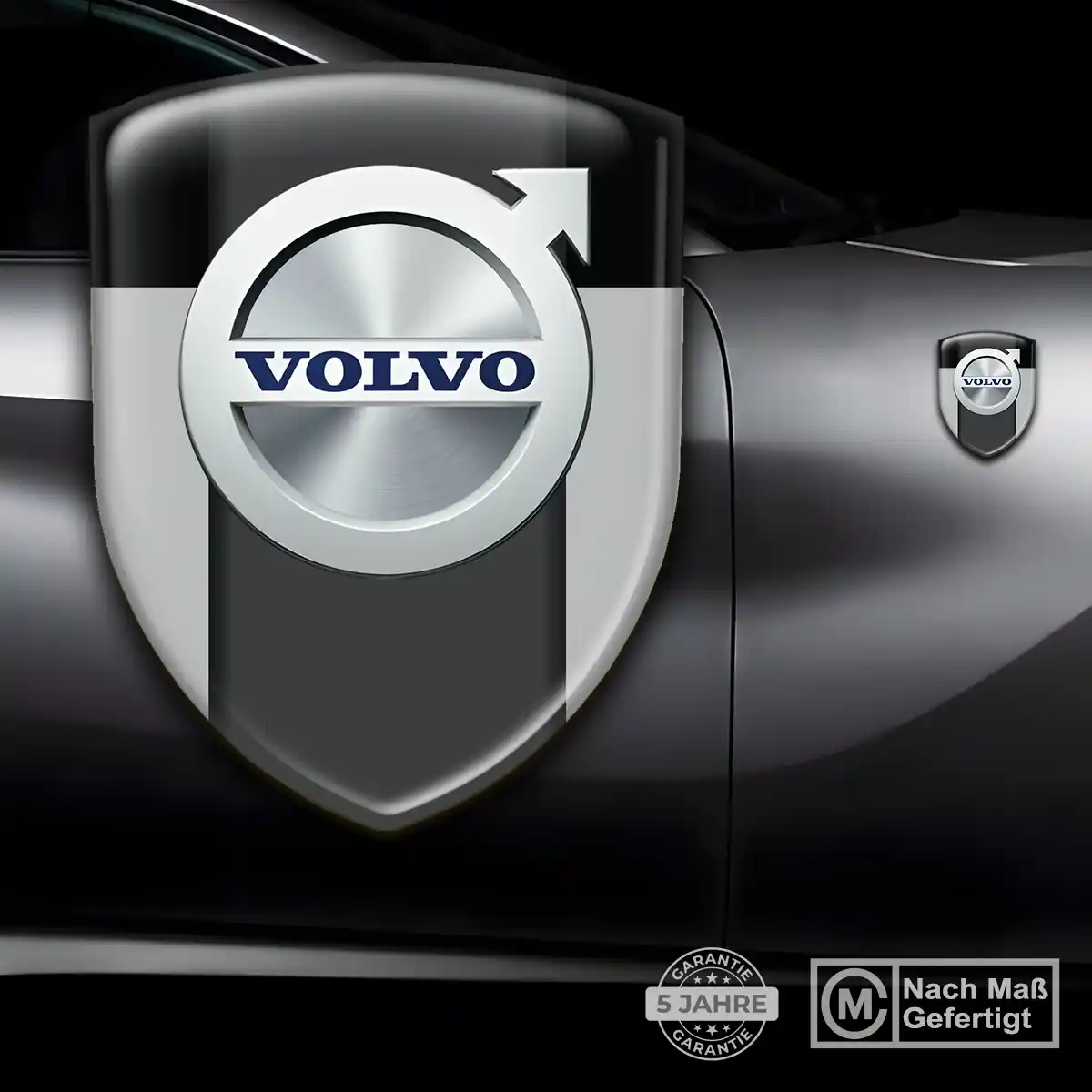 Volvo Aufkleber Silikon Embleme Edles Design