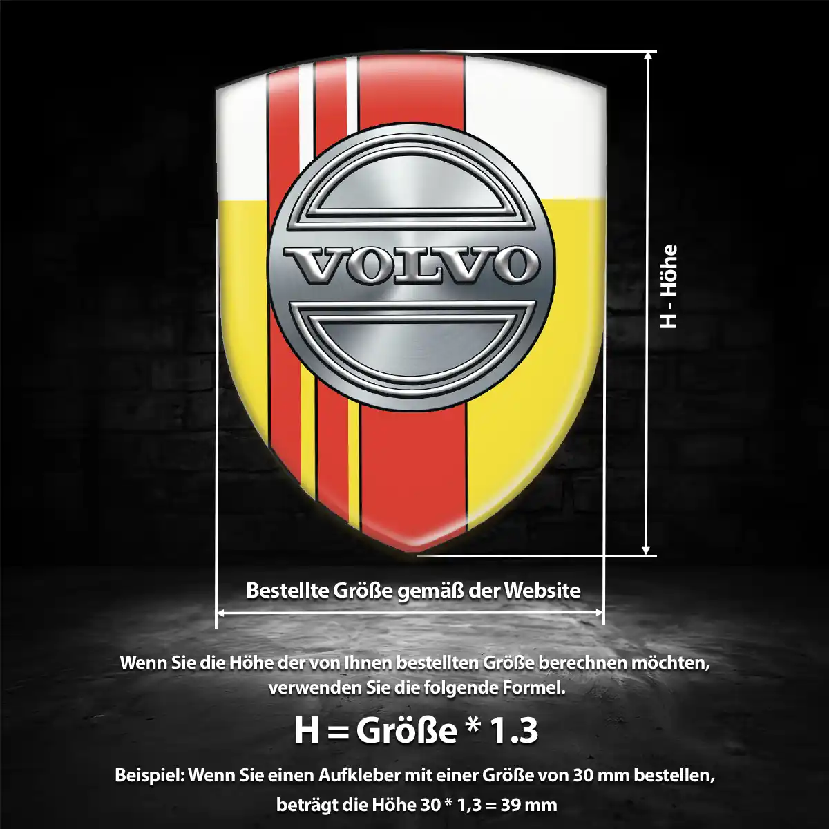 Volvo Aufkleber Silikon Embleme Modernes Design