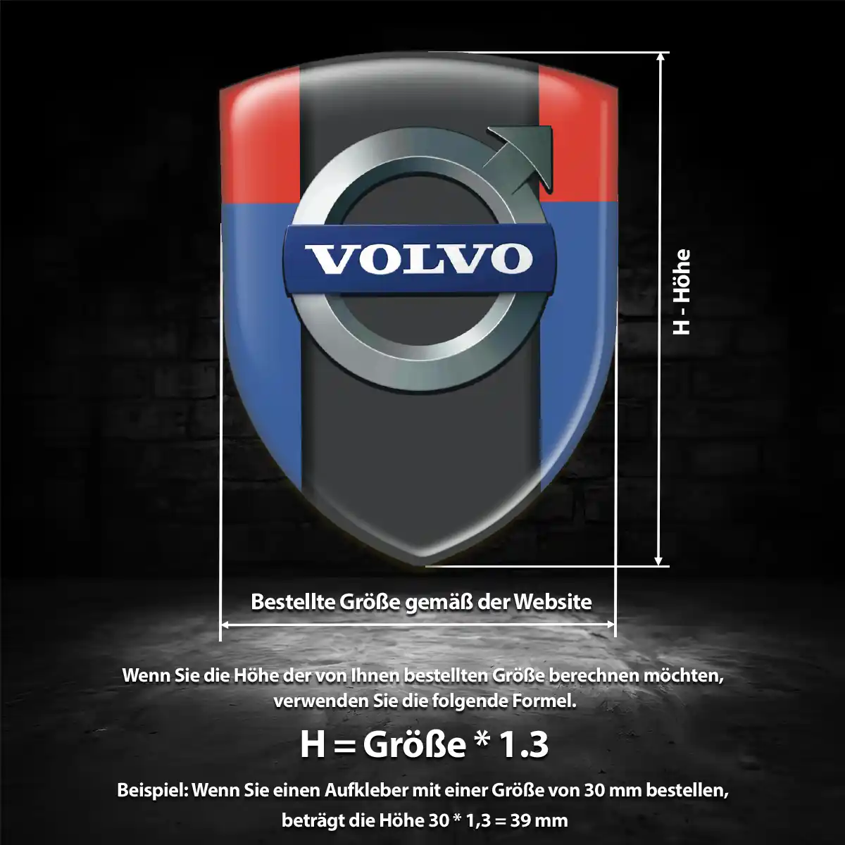 Volvo Aufkleber Wappen Emblem Auto Exterieurdesign