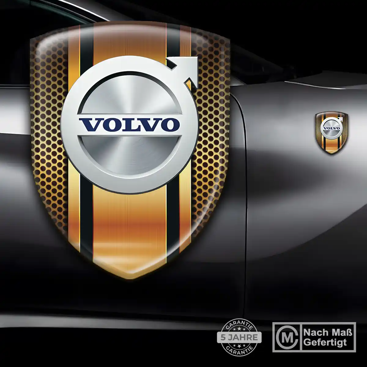 Volvo Aufkleber Wappen Emblem Auto Hochwertiges Harz