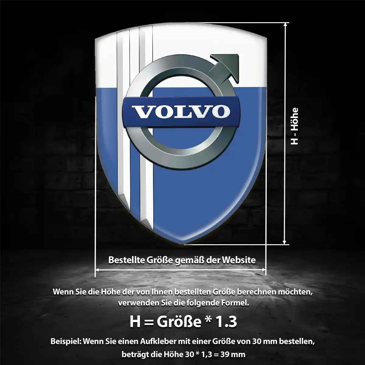 Volvo Aufkleber Wappen Emblem Auto Hohe Qualität