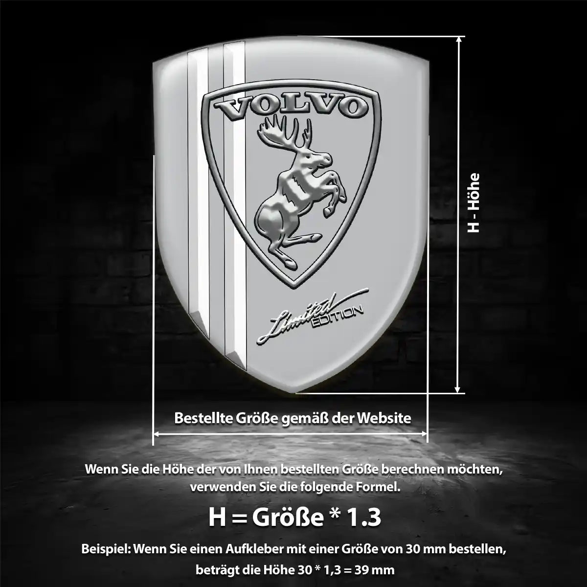 Volvo Aufkleber Wappen Emblem Auto Interieurdesign