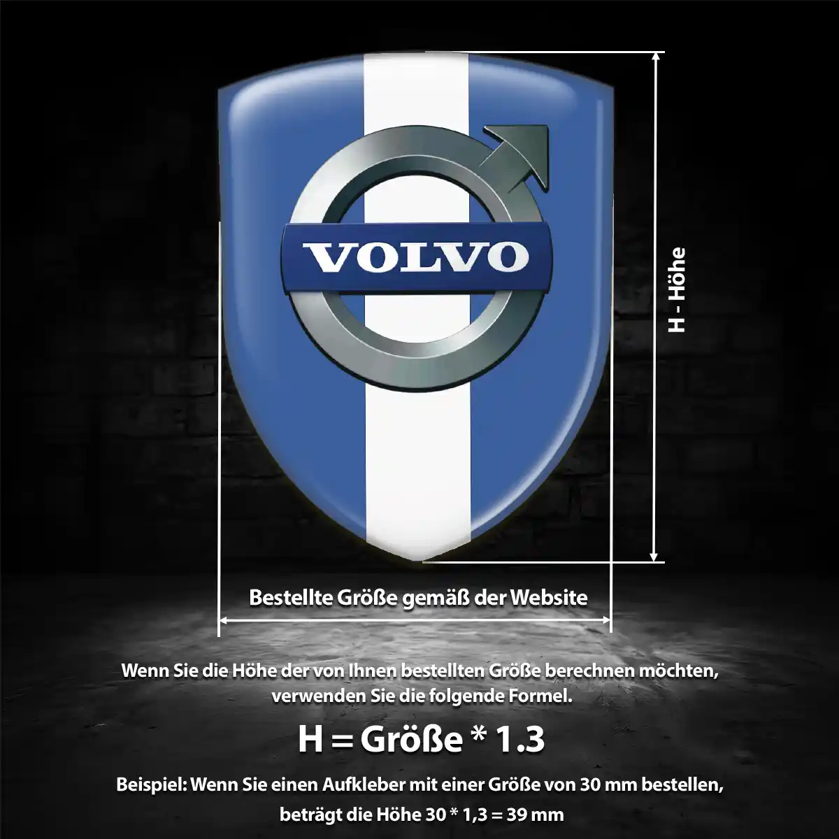 Volvo Aufkleber Wappen Interieurdesign