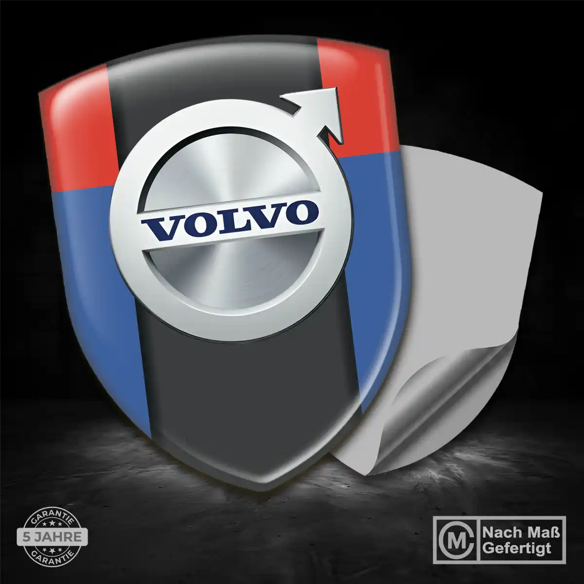 Volvo Aufkleber Wappen Stilvolles Design