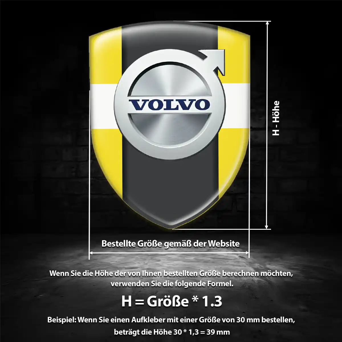 Volvo Emblem Aufkleber Anspruchsvolles Design