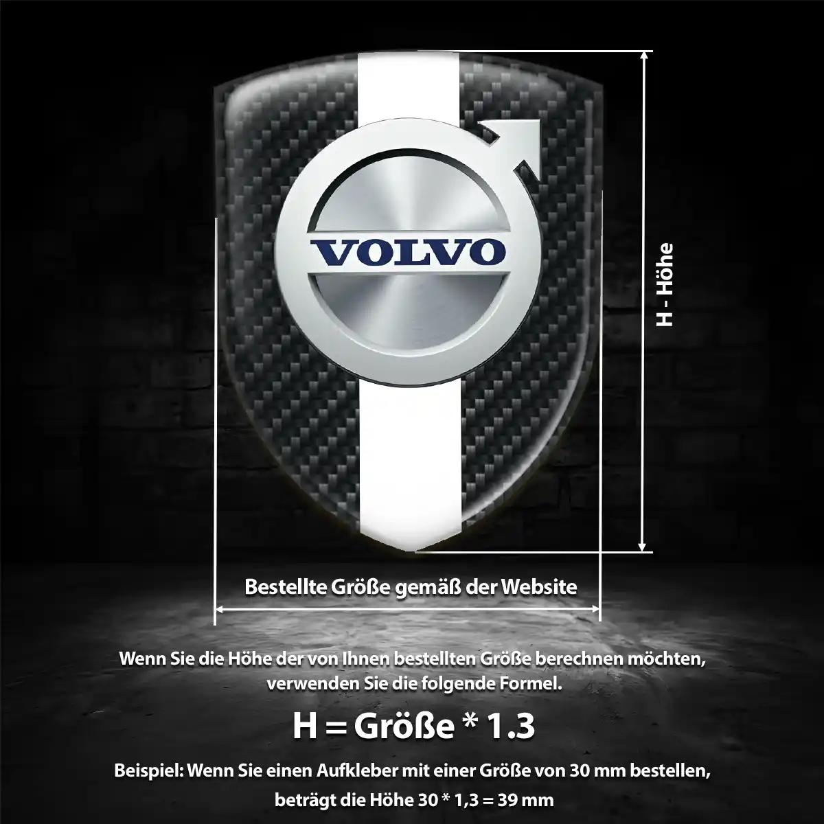 Volvo Emblem Aufkleber Ausdrucksstarkes Design