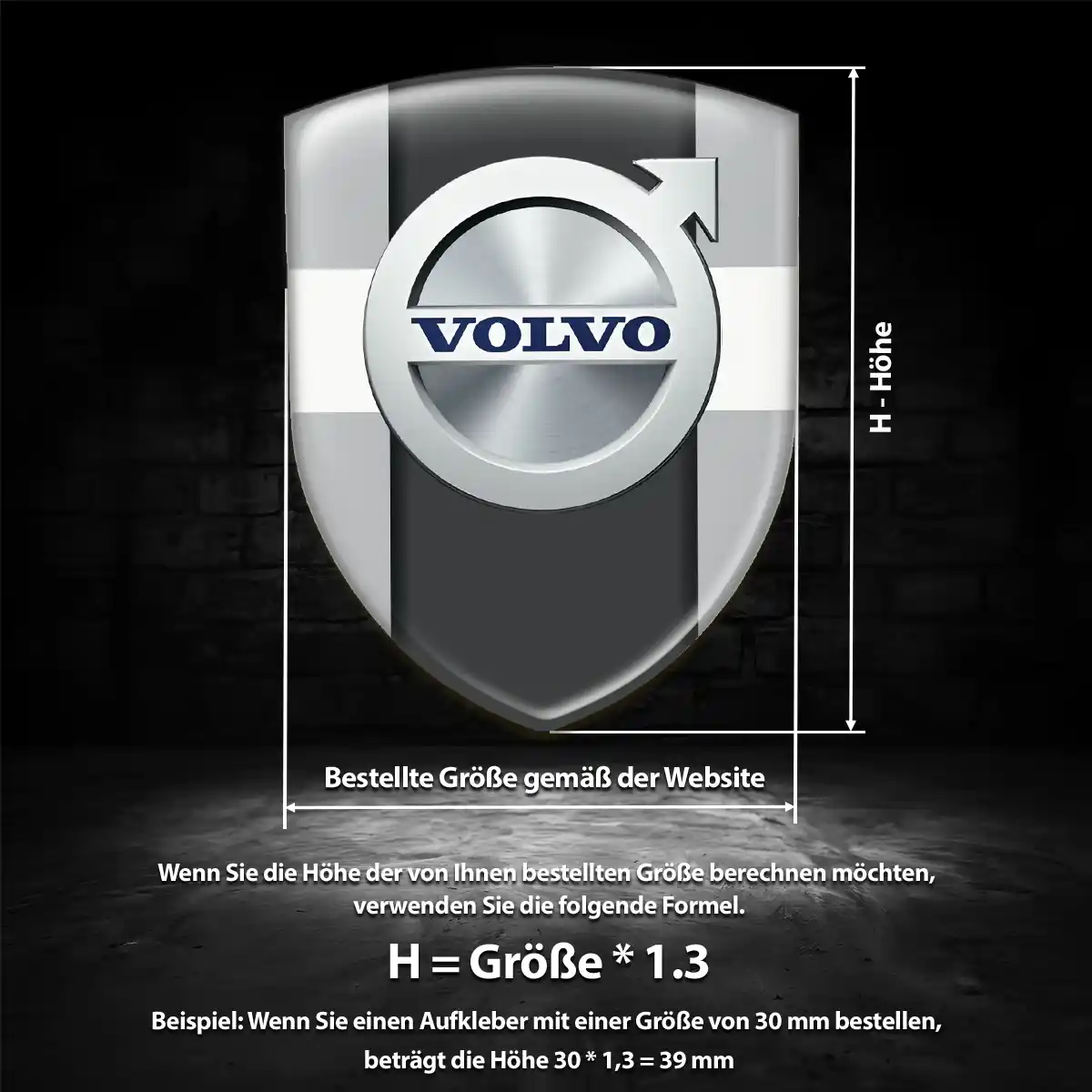 Volvo Emblem Aufkleber Auto Anspruchsvolles Design