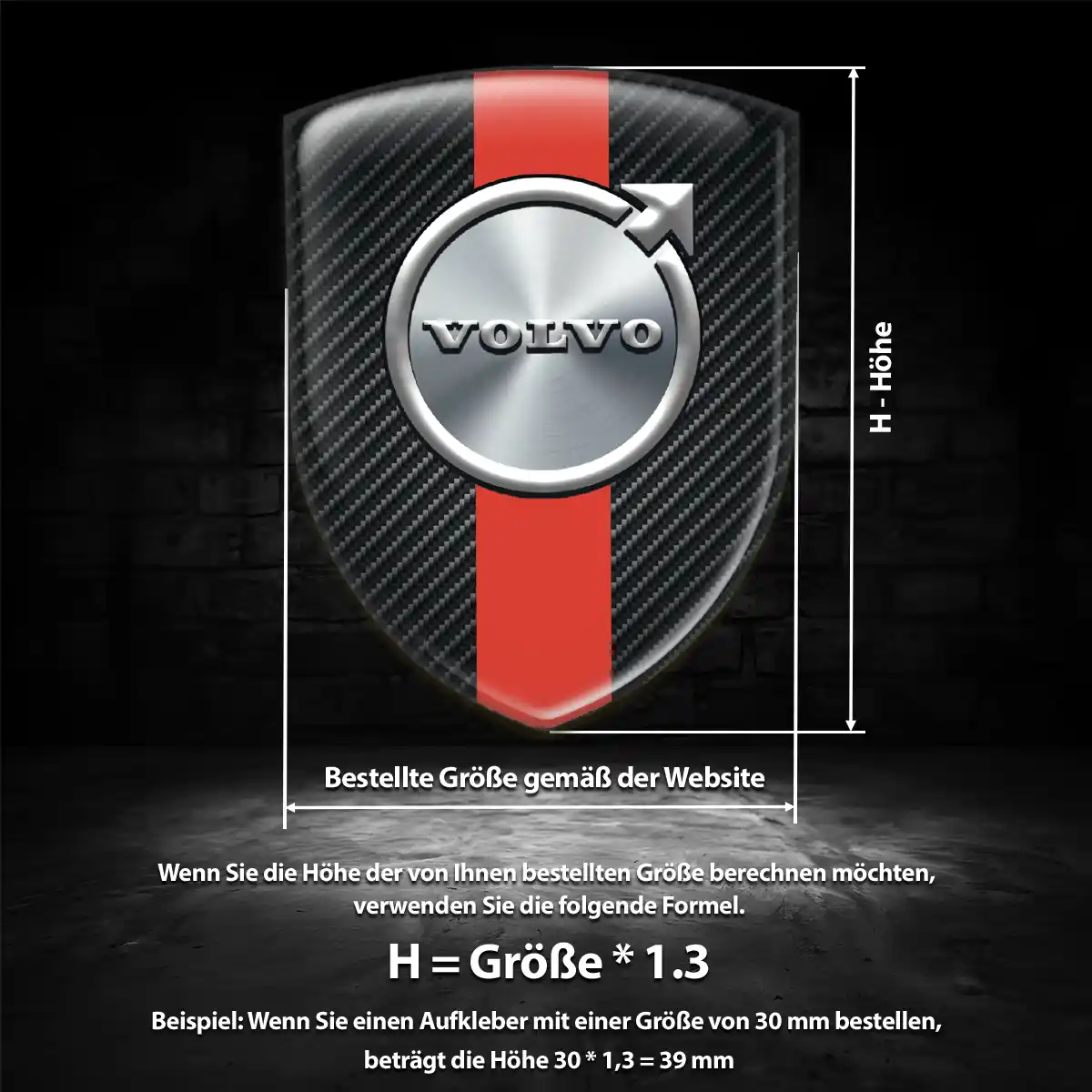 Volvo Emblem Aufkleber Auto Ausdrucksstarkes Design