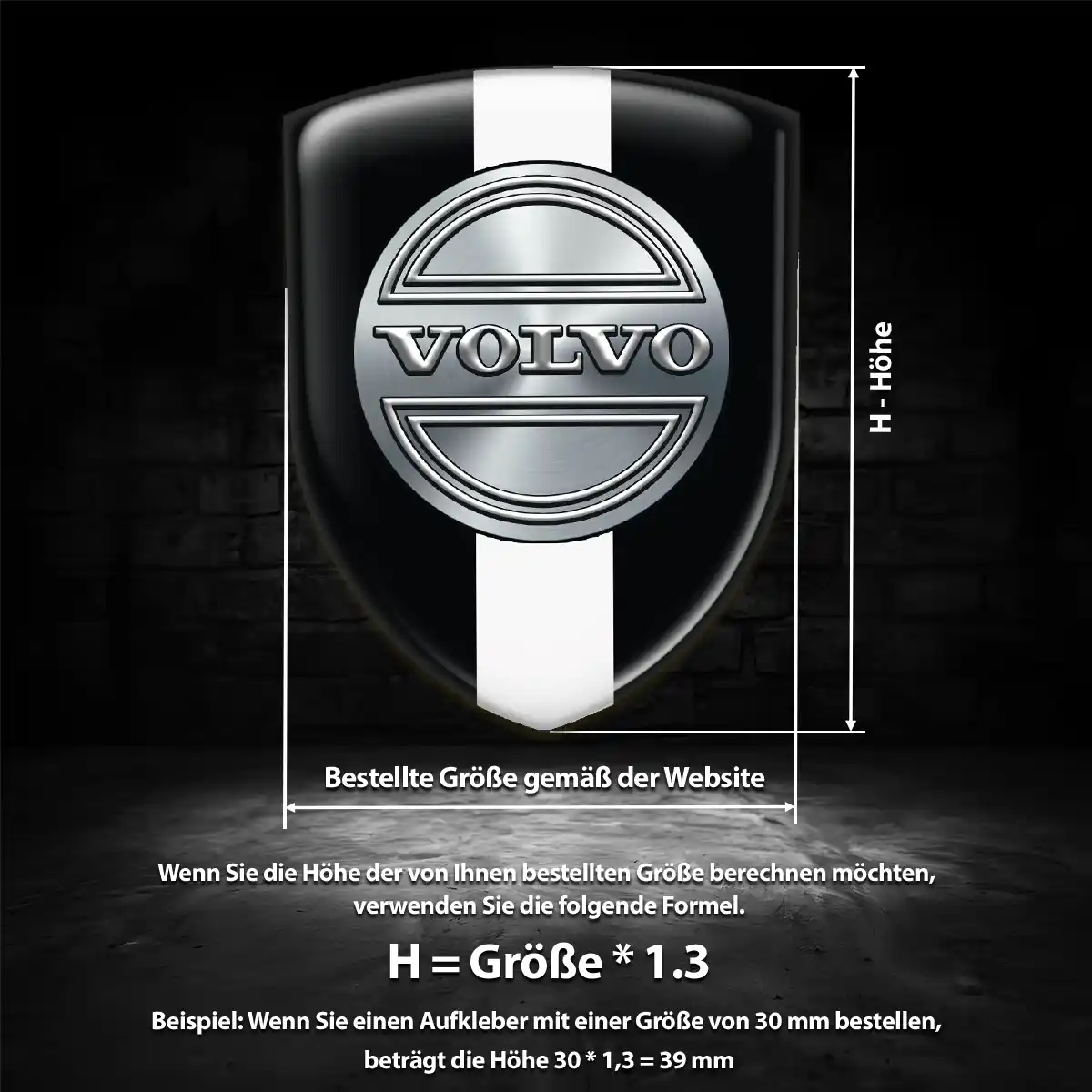 Volvo Emblem Aufkleber Auto Edles Design