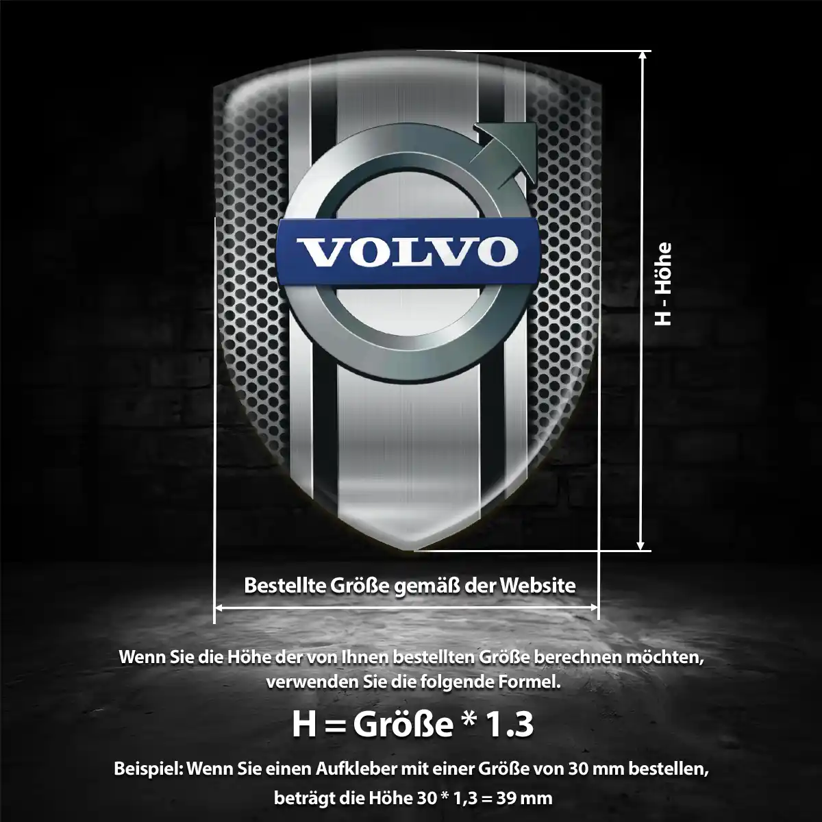 Volvo Emblem Aufkleber Auto Elegantes Design