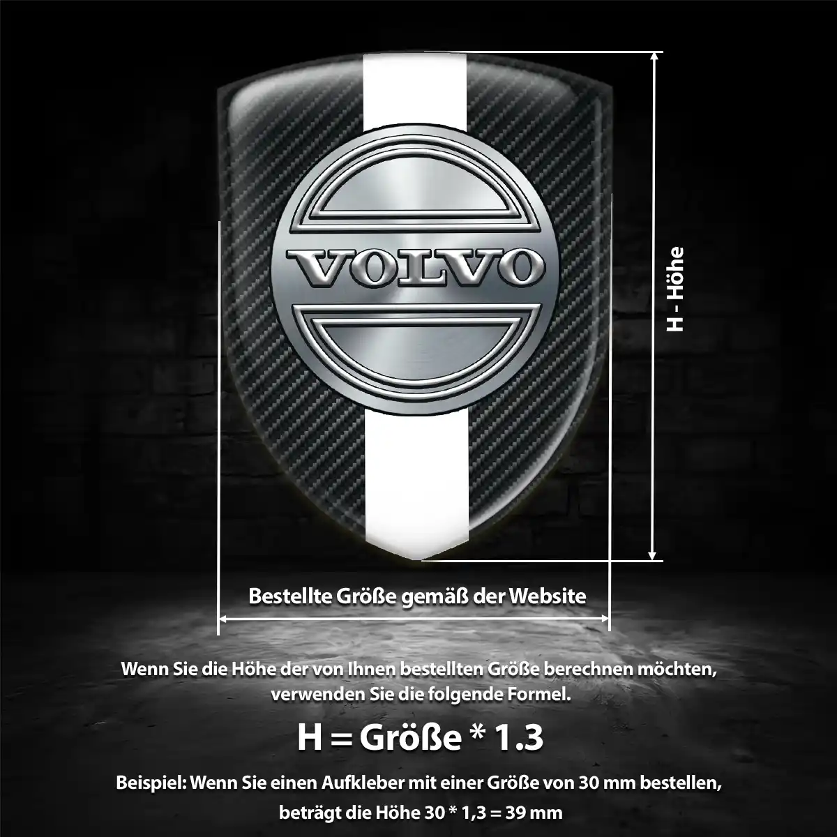 Volvo Emblem Aufkleber Auto Interieurdesign