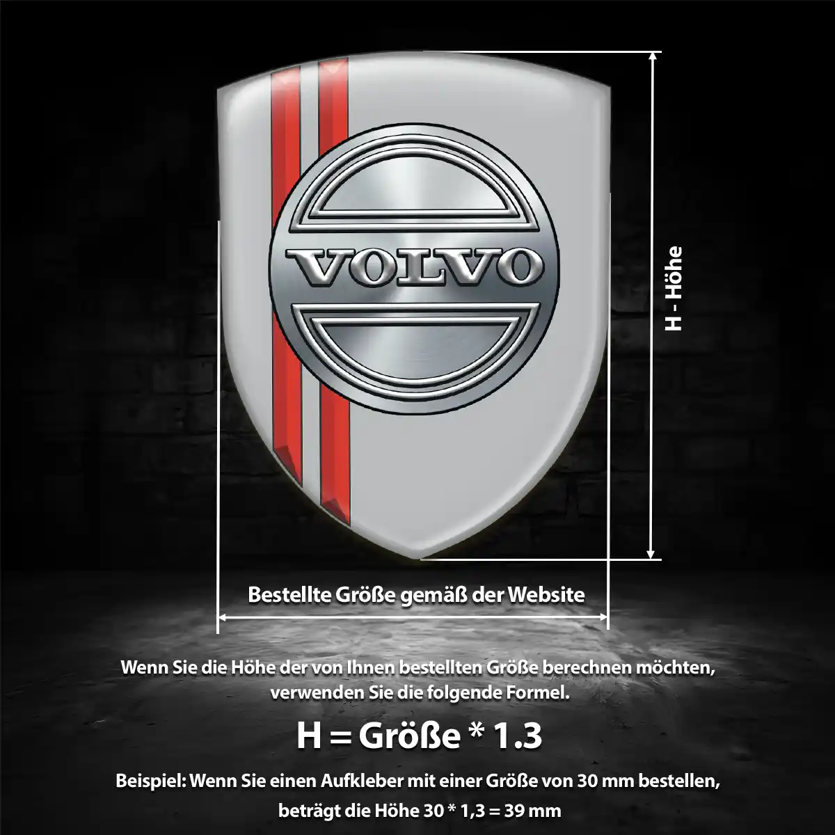 Volvo Emblem Aufkleber Auto Limitierte Auflage