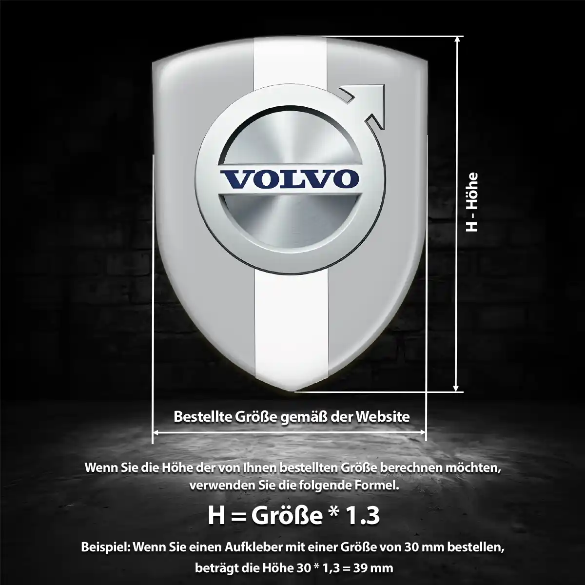 Volvo Emblem Aufkleber Auto Luxus-Edition