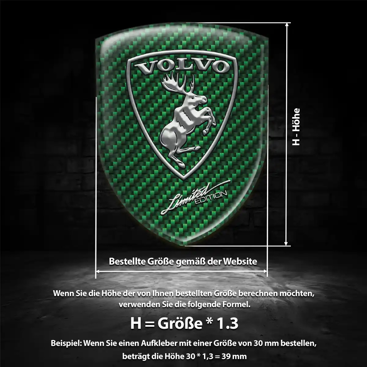 Volvo Emblem Aufkleber Auto Markenedition