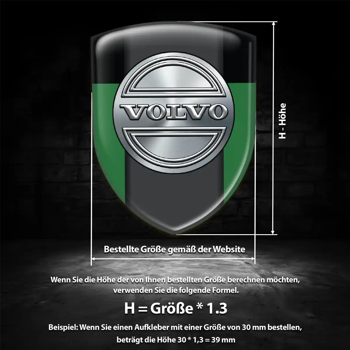 Volvo Emblem Aufkleber Auto Modernes Design