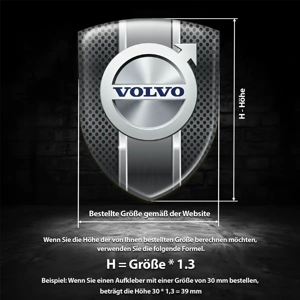 Volvo Emblem Aufkleber Edles Design