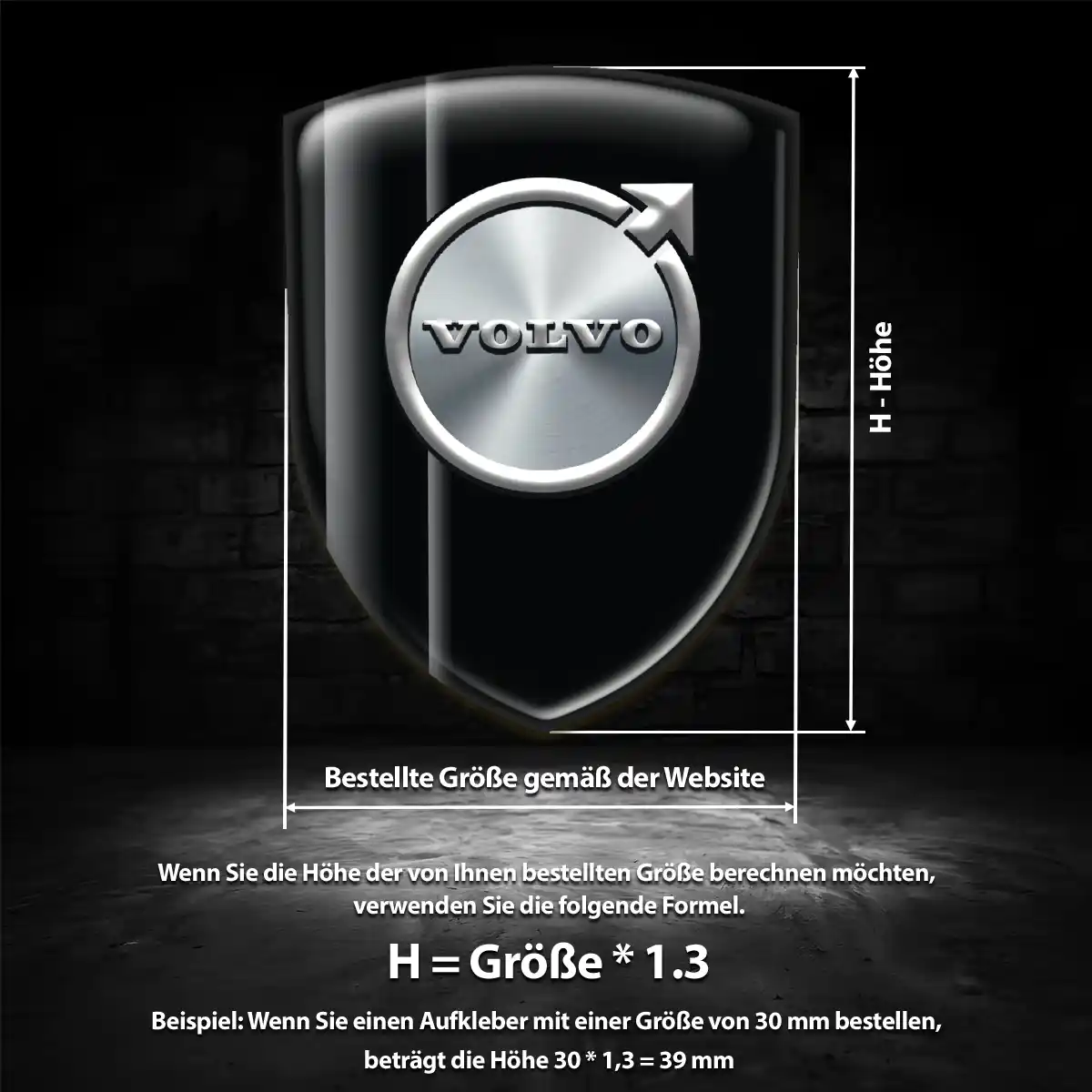 Volvo Emblem Aufkleber Elegantes Design