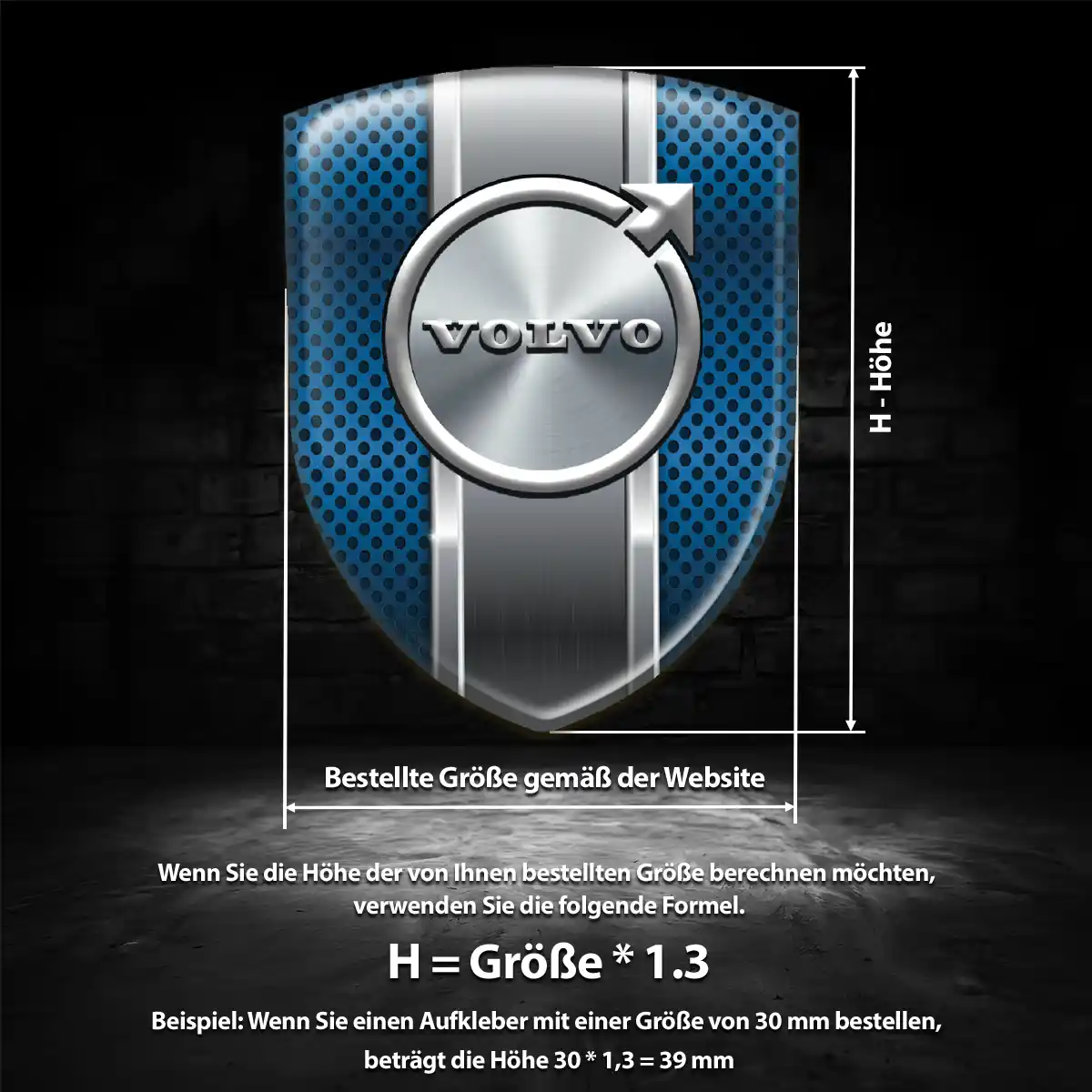 Volvo Emblem Aufkleber Exterieurdesign